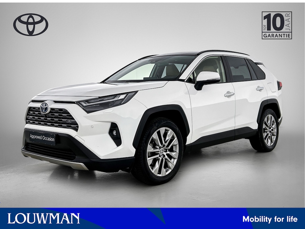 Toyota RAV4 2.5 Hybrid AWD Executive Premium Pack | Panorama Schuif/kanteldak | JBL | 360 camera + camerabeeld in binnenspiegel | stoel ventilatie | Stoel+stuurverwarming + achterbank | Memory seat | Bruin Leder | draadloze telefoonlader |
