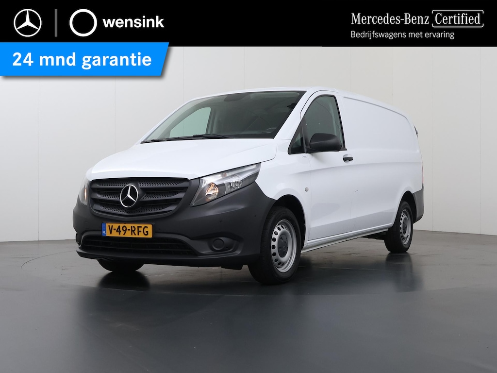 Mercedes-Benz Vito 110 CDI | Lang L2 | AIRCO | CRUISE CONTROL | APPLE CARPLAY | ANDROID AUTO | 3-ZITS | PARKEERSENSOREN VOOR EN ACHTER | BETIMMERDE LAADRUIMTE | CERTIFIED