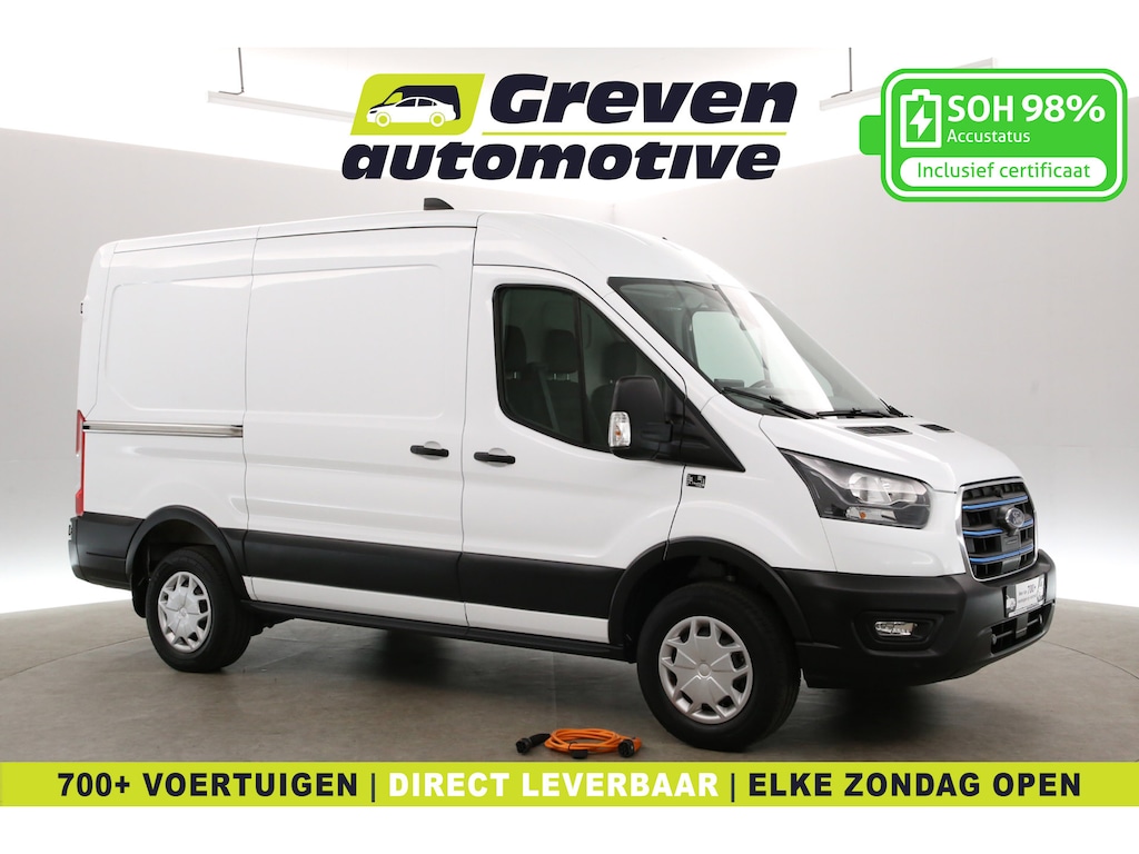 Ford E-Transit 68 kWh L2H2 | Snelladen | SOH 98% | 360° | Clima | 3 Zits | Carplay | Navi
