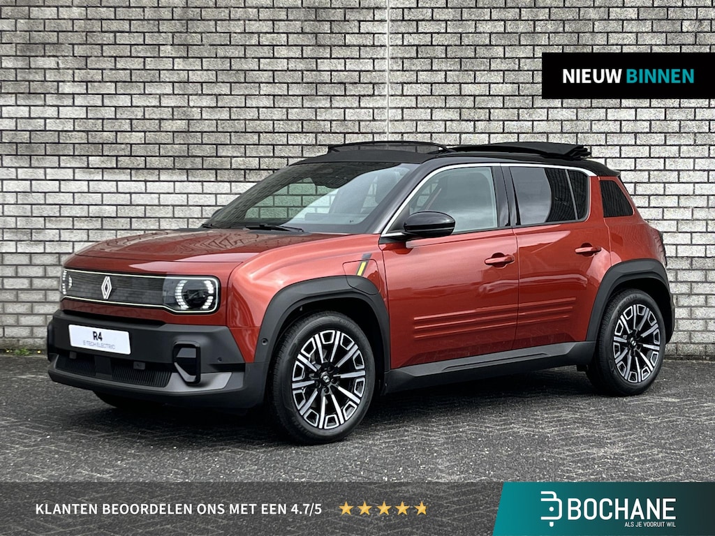 Renault 4 Comfort Range Iconic Plein Sud 52 kWh | 5 JAAR GARANTIE | Direct leverbaar | Pack Advanced Driving Assist | Harman Kardon |  Two-tone Brun Terracotta / Noir Étoilé |