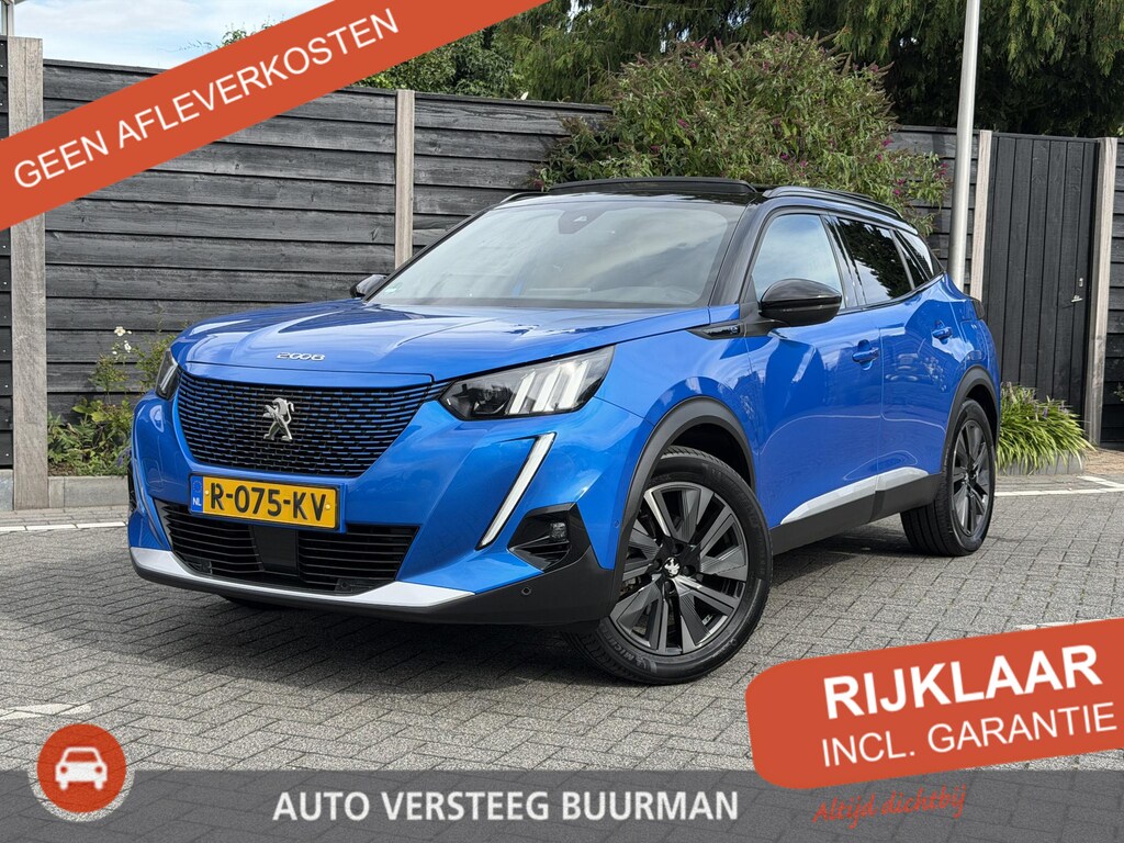 Peugeot e-2008 GT Pack 50 kWh 136PK Automaat Navigatie, Achteruitrijcamera, Keyless, Panoramadak, Apple Carplay, Android Auto