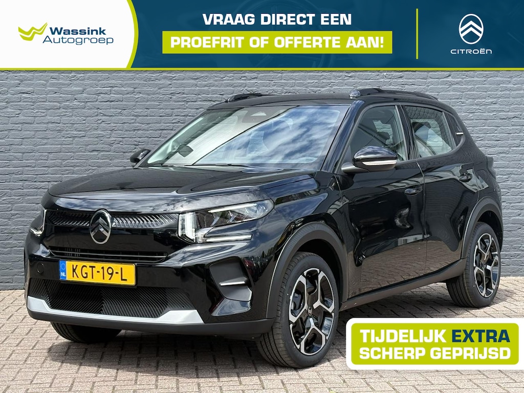 Citroën C3 Hybrid 110 pk Plus Automaat VOORRAADVOORDEEL | Apple Carplay / Android Auto | Parkeersensoren | 17 inch Velgen