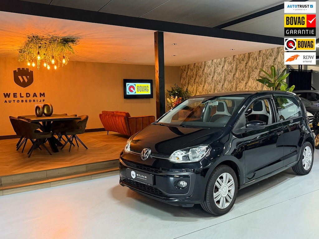 Volkswagen Up! 1.0 BMT high up! Garantie|NAP|Dealeronderhouden|Half Leder|Stoelverw.|PDC|Cruise|LED|Rijklaar