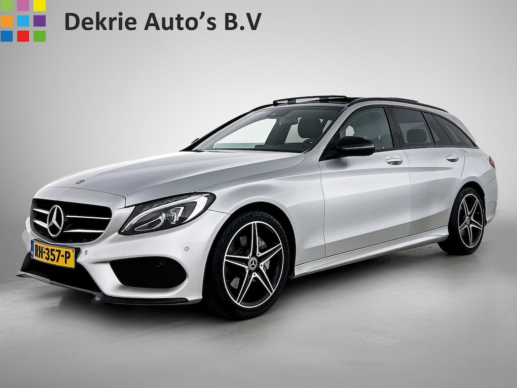 Mercedes-Benz C-klasse Estate 160 Amg Line / Panoramadak / Nightpakket / Leder / Pdc.+Camera / Airco-ecc. / Cruise-ctr. / Apk 11-2026