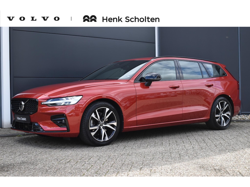 Volvo V60 2.0 B3 Plus Dark l Elektrisch verstelbare voorstoelen + geheugen l 360 graden camera l Harman & Kardon Premium audiosysteem l Trekhaak l Verwarmbare voorstoelen + stuur l Adaptieve cruise control + Pilot Assist l