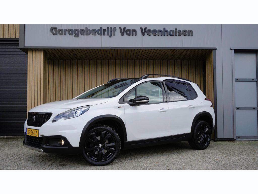 Peugeot 2008 1.2 131pk PureTech GT-line *Black Pack* Pano.Dak 17inch LM H-Leder Navi Cruise Control Trekhaak 129369km!