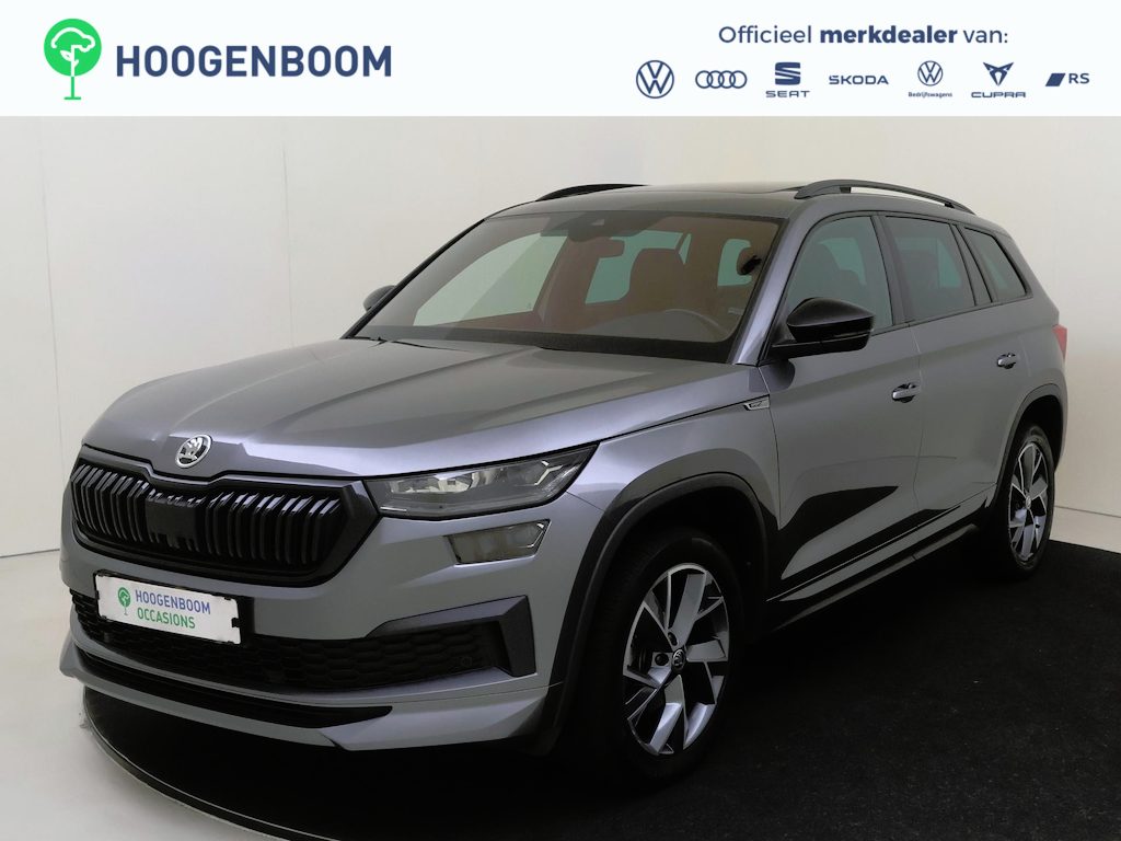 Skoda Kodiaq 1.5 TSI Sportline Business | Panoramadak | Trekhaak | Lederen bekleding | Stoelverwarming- en ventilatie | Achteruitrijcamera | Matrix LED verlichting | Keyless | Adaptieve cruise control |