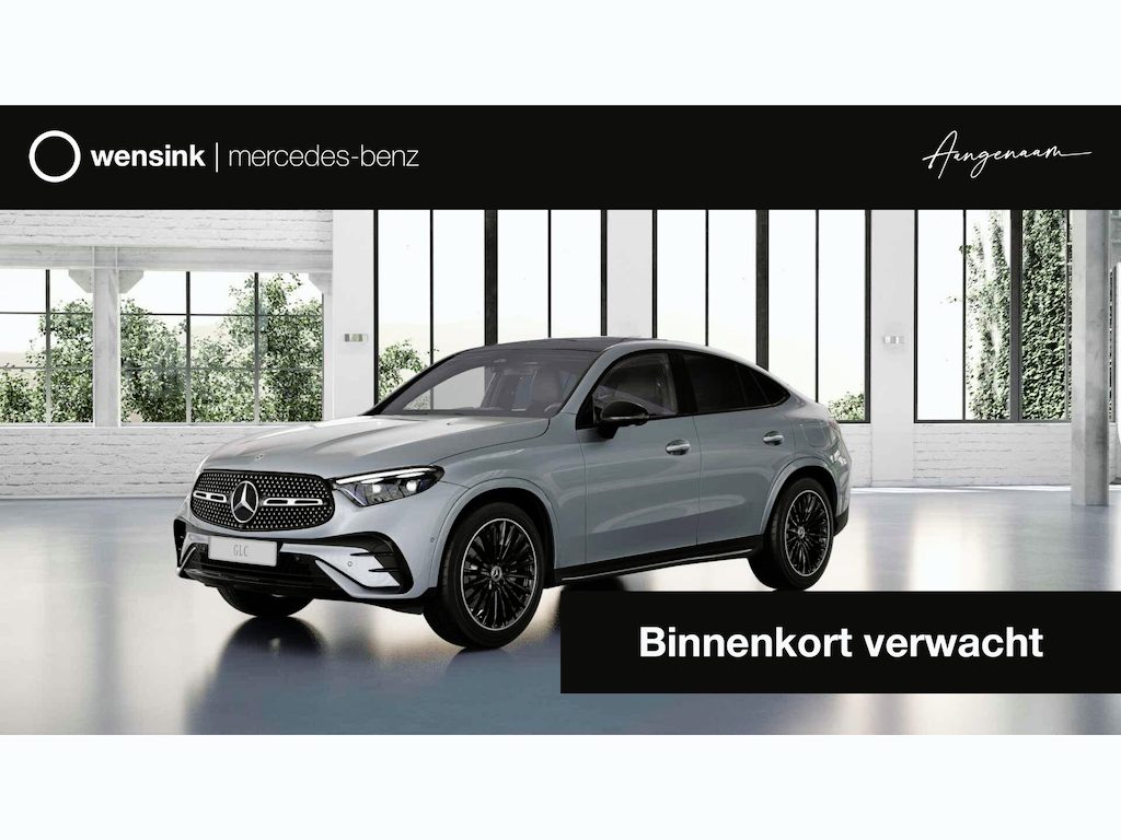 Mercedes-Benz GLC Coupe 300e 4MATIC Business Solution AMG | Night | Panoramaschuifdak | Premium Pakket | Digital light | Treeplanken | Trekhaak |