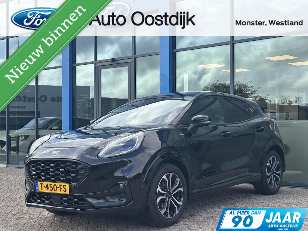 Ford Puma 1.0 EcoBoost Hybrid ST-Line X 125PK Afn. Trekhaak Winterpack Adaptieve Cruise Camera Navi B&O Carplay Climate Parkeersensoren Full-LED *Dealer Onderhouden*