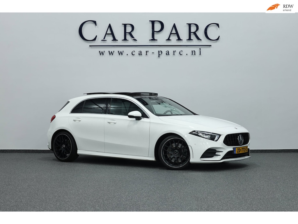 Mercedes-Benz A-klasse 250 AMG Line LED/SFEER/PANO/HALF LEER+S.VERWARMING/19" LMV/PDC/CRUISE/ECC/12 MND GARANTIE!