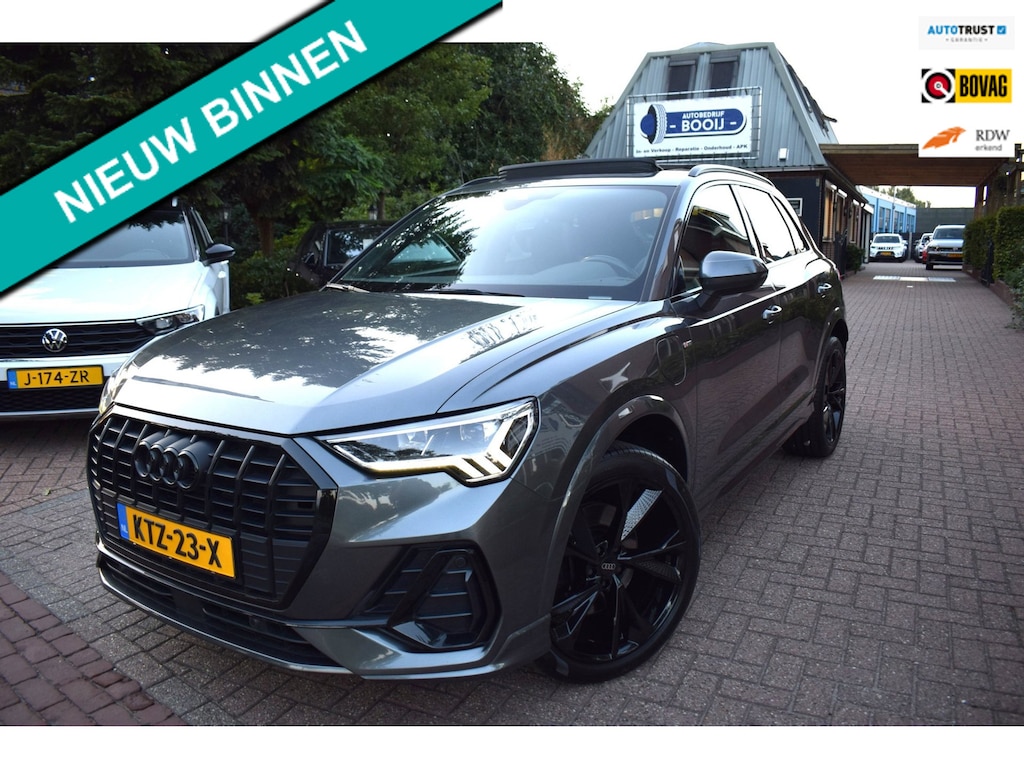 Audi Q3 45 TFSI e S edition AUTOM/PANO DAK/ADAP CRUISE/TREKH/MATRIX LED/NAVI/CAMERA/CARPLAY/PDC V+A/STOEL VERW/USB