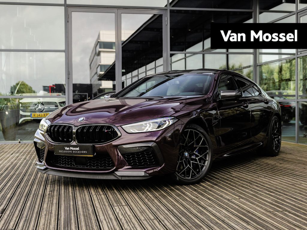 BMW 8-serie Gran Coupé M8 Competition | CARBON EXTERIEUR | BOWERS & WILKINS | STOELVENTILATIE | SOFTCLOSE | DRIVING ASSISTANT PROF | BMW LASER LIGHT | BMW DEALER ONDERHOUDEN | BTW | AMETRINE METALLIC |