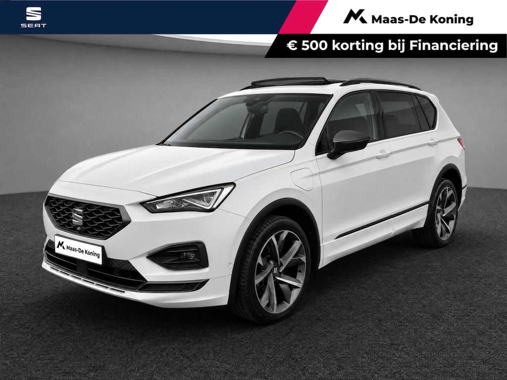 SEAT Tarraco 1.4TSIe-Hybrid 180kW/245PK PHEV FR · Panoramadak · Apple/Android Car Play · 360°Camera + Parkeersensoren · Navigatie · Stoelverwarming ·