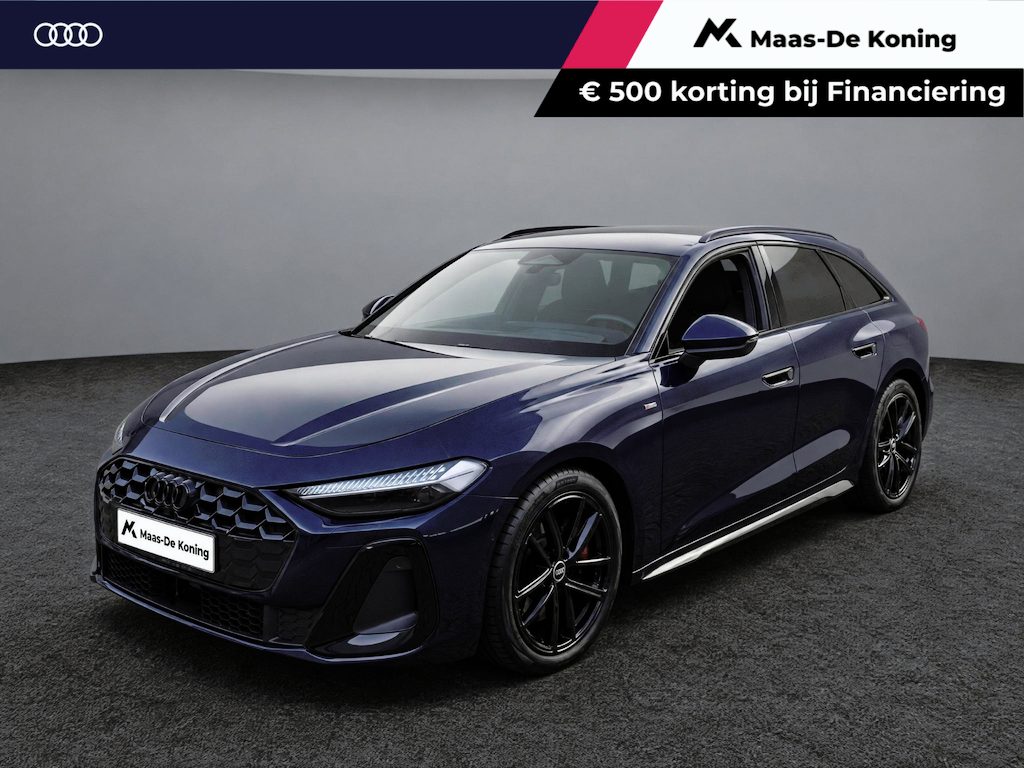 Audi A5 Avant 2.0 e-hybrid 367pk quattro S edition Competition · Trekhaak · 360 Camera · B&O Audio · Elek. Voorstoel · Head-Up · Dodehoek Detectie · 19'' Inch · Garantie t/m 03-10-2030 of 100.000km