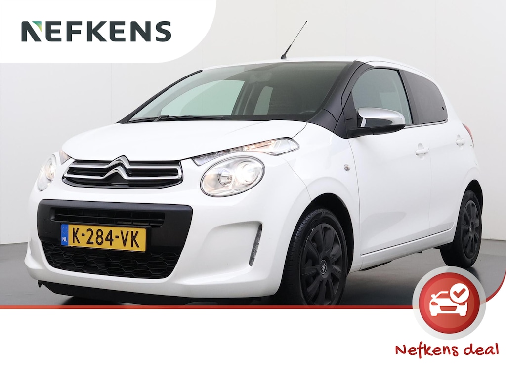 Citroën C1 5-deurs Feel 72pk | Airco | Radio met Bluetooth | Lederen stuurwiel | Snelheidsbegrenzer | LED dagrijverlichting | Getinte ramen | In hoogte verstelbare bestuurdersstoel