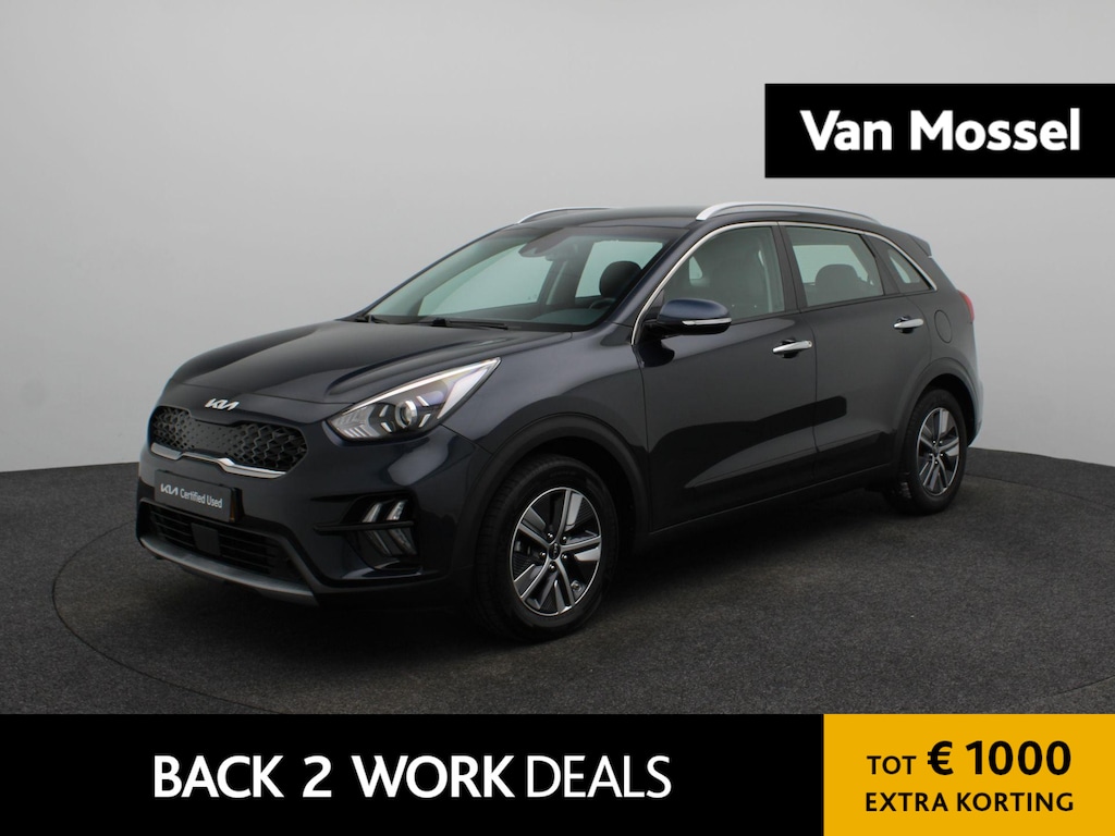 Kia Niro Hybrid 1.6 GDi DynamicLine | Trekhaak | Half Leder | Apple Carplay / Android Auto | Climate Control |