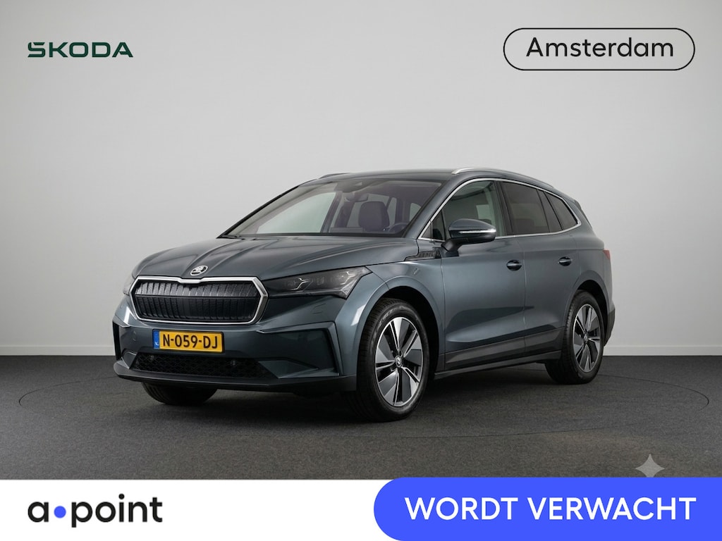 Skoda Enyaq iV 80 204 pk | SOH 93,64% | Navigatie | Parkeersensoren | Achteruitrijcamera | Lederen bekleding | Head-up display | Stoelverwarming v/a | Elektr. bestuurdersstoel met geheugen |