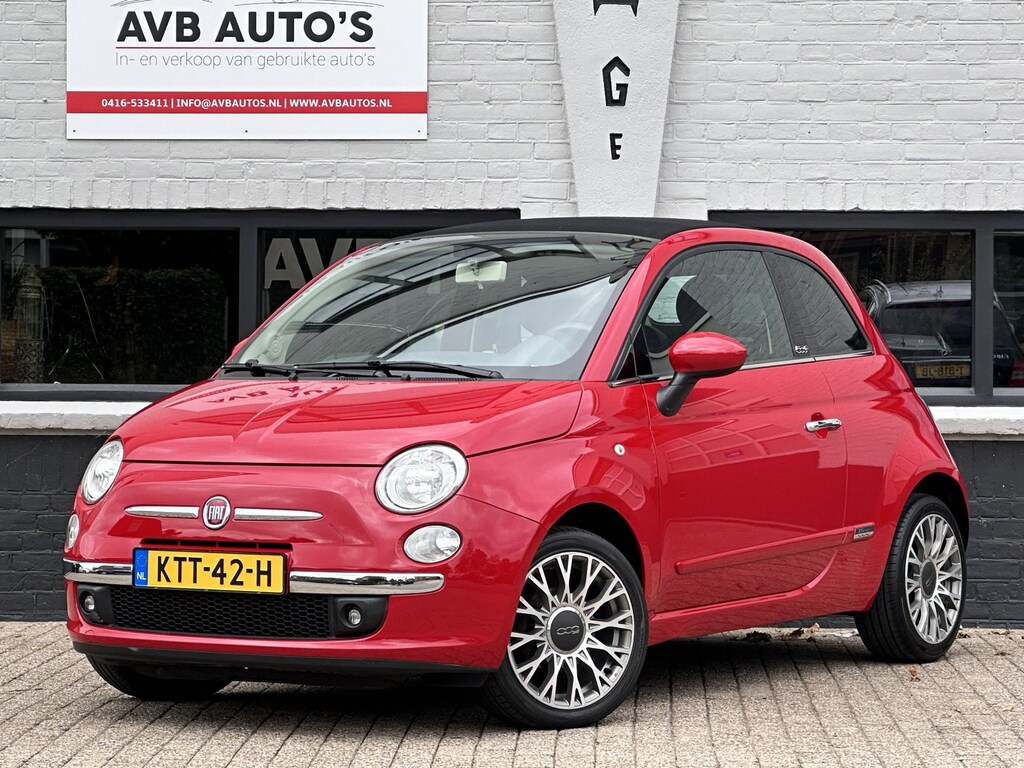 Fiat 500C 1.2 Lounge Cabrio Airco PDC Half Leder