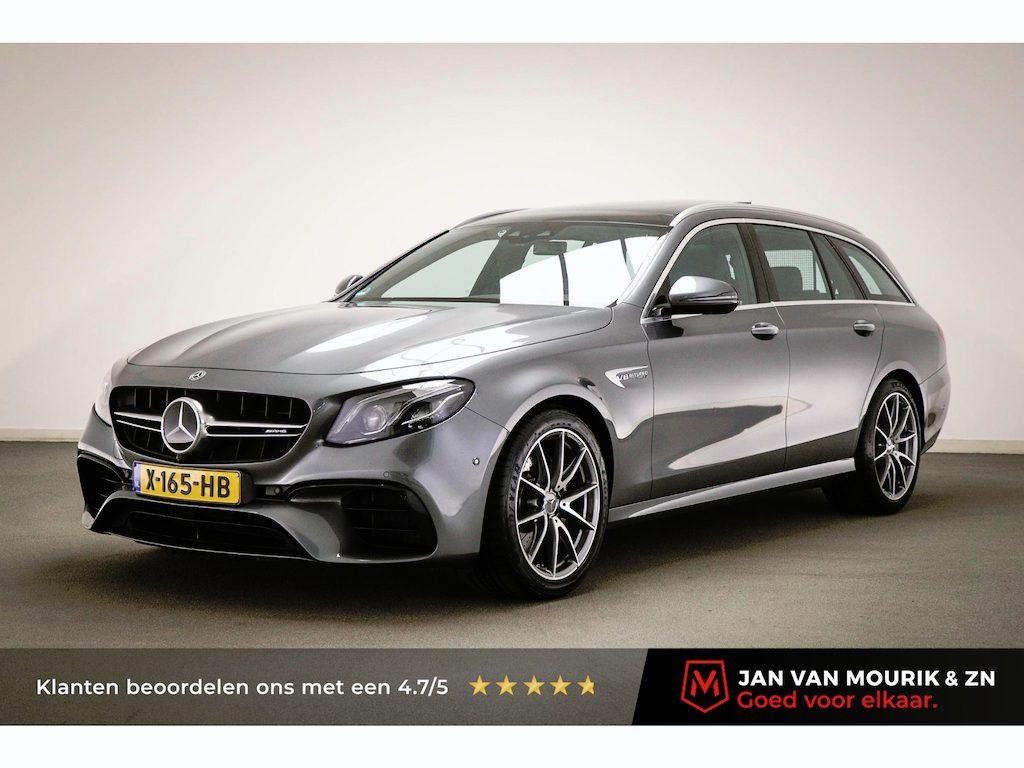 Mercedes-Benz E-klasse Estate AMG 63 4MATIC Premium Plus | PANORAMADAK | STOELVENTILATIE | BURMESTER | 360 CAMERA | TREKHAAK | 19"