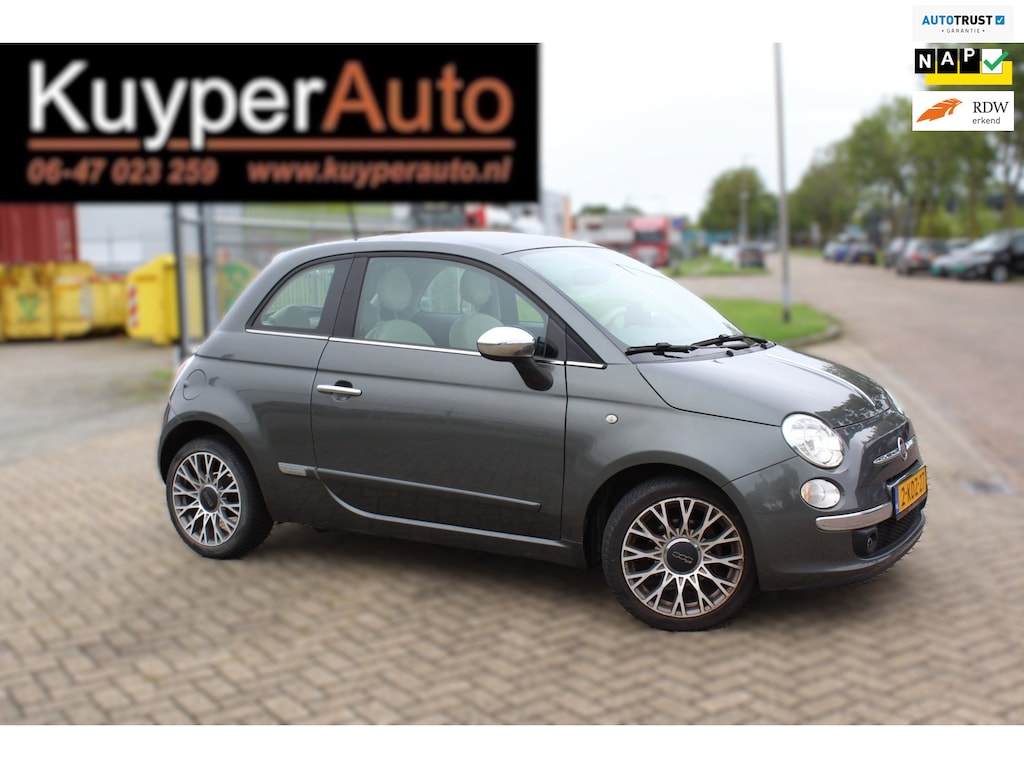 Fiat 500 0.9 TwinAir Lounge NAP leder pano airco