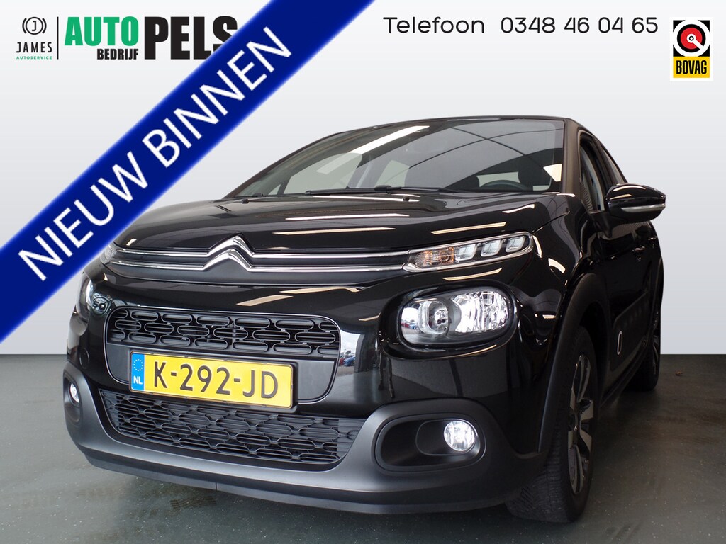 Citroën C3 1.2 PureTech Shine, Navigatie, Clima controle, Cruise controle, Elek ramen V, Lm velgen 16'', Uniek 39.000km!! Bovag afleverpakket 695,-