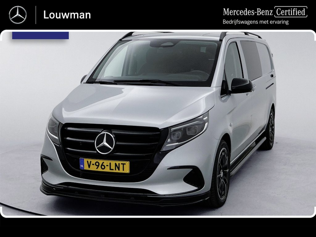 Mercedes-Benz Vito 119 CDI Pro L3 DC 19 inch AMG Dubbele cabine Sidebars Dubbele Schuifdeur Multibeam LED Trekhaak Achteruitrijcamera Betimmering