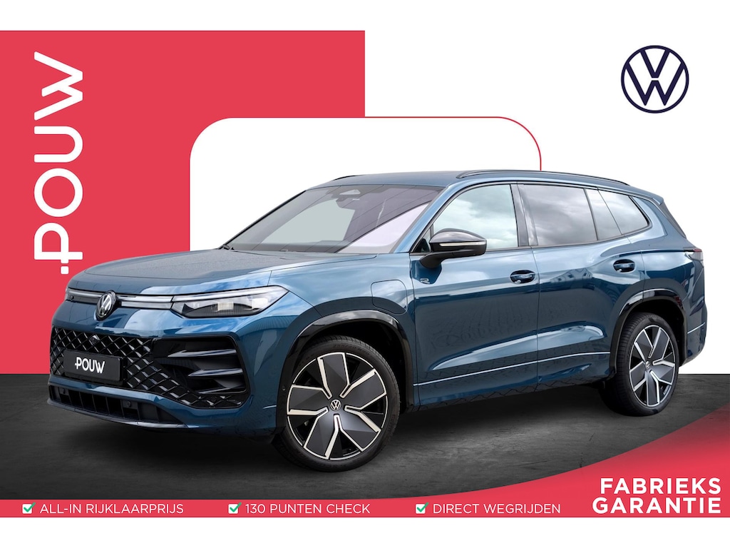 Volkswagen Tayron 1.5 eHybrid 204pk DSG R-Line Edition | SoH 100% | Panoramadak | 360 Camera | Navigatie | Stoelverwarming | Adaptive Cruise | Carplay