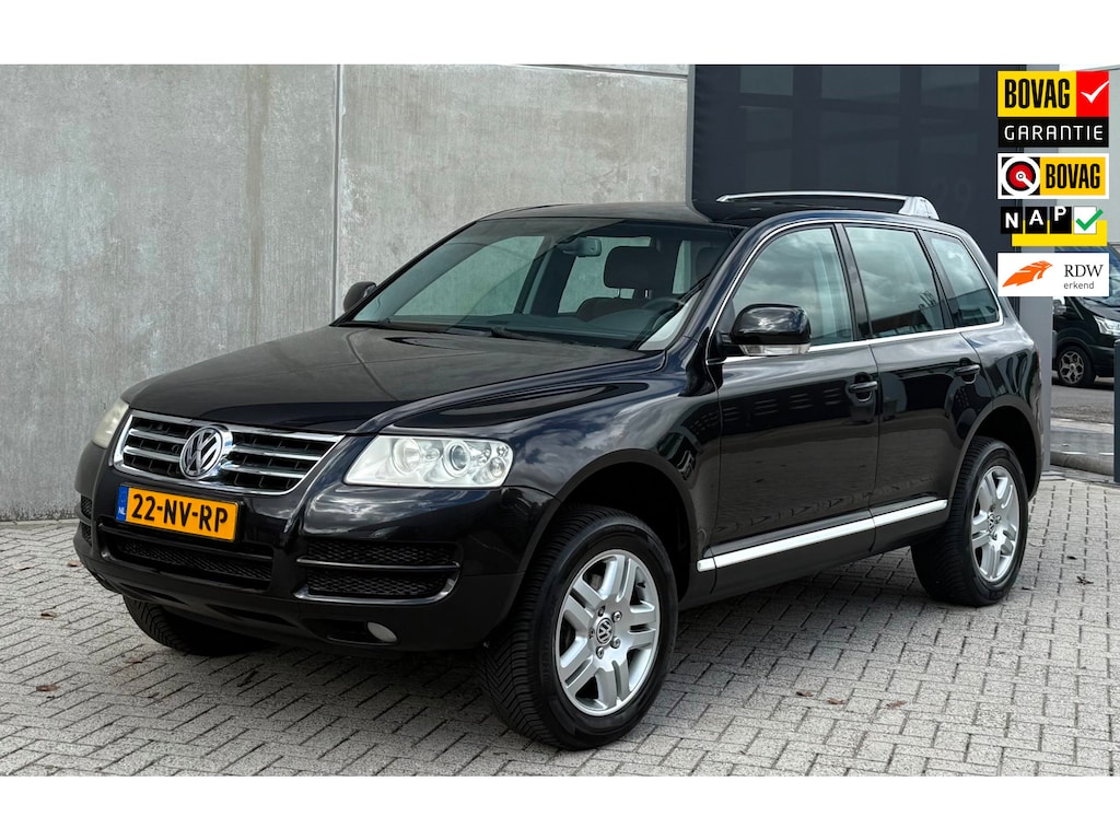 Volkswagen Touareg 3.2 V6 2004 Zwart 4M|NAP|APK|YOUNGTIMER