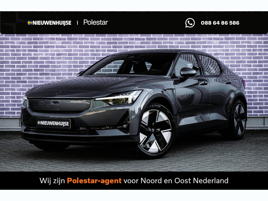 Polestar 2 Long Range Single Motor 82 kWh | Trekhaak | Panoramadak | 360 Graden Camera | Keyless Entry | Elektrische Achterklep | Elektrisch Verstelbare Voorstoelen | Stoelverwarming | Cruise Control Adaptief | BLIS | Google Navigatie | Apple Carplay | Android Auto