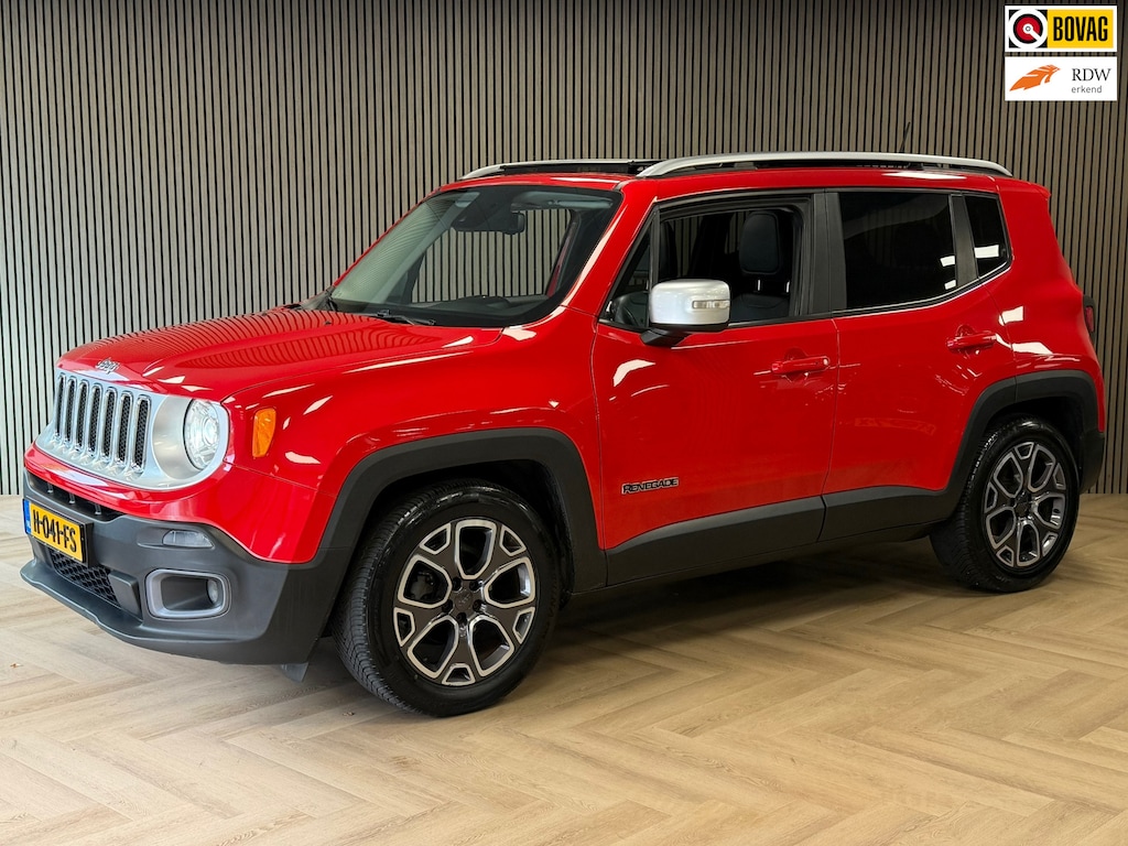 Jeep Renegade 1.4 MultiAir Limited AUT. PANORAMADAK CAMERA PDC CRUISE LEDER KEYLESS-GO NAVIGATIE