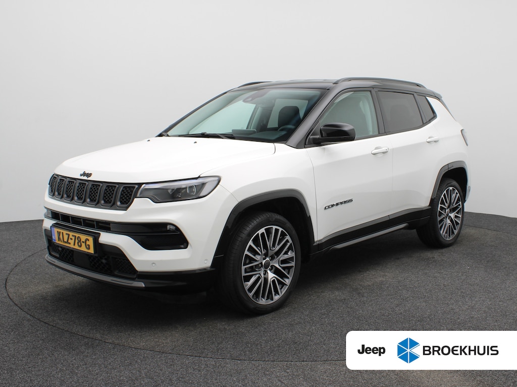 Jeep Compass 1.5T e-Hybrid S Lederen Bekleding | Camera | Stoelventilatie | Stoelverwarming | Elektrisch Verstelbare Stoel | Parkeersensoren Voor en Achter | 19" Lichtmetalen Velgen