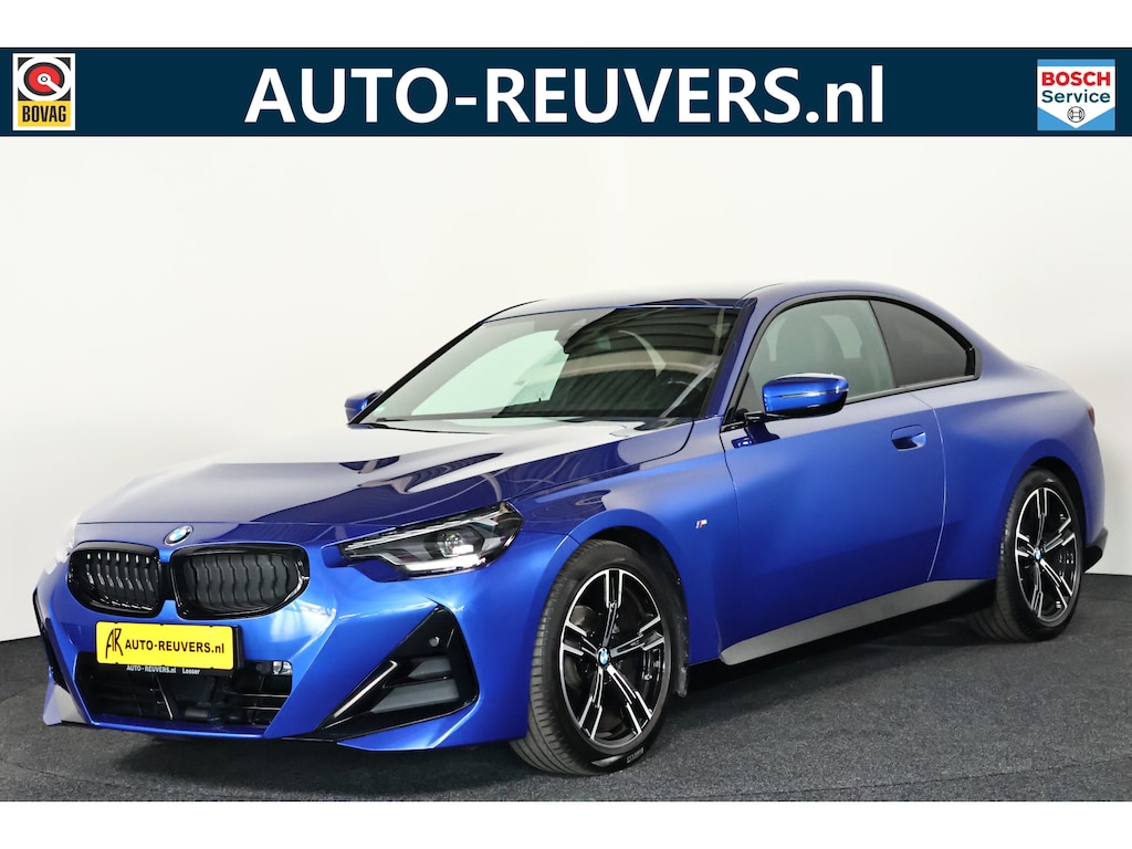 BMW 2-Serie Coupé 218i M-Sport / LED / HUD / Navi / CarPlay / Portimao Blauw