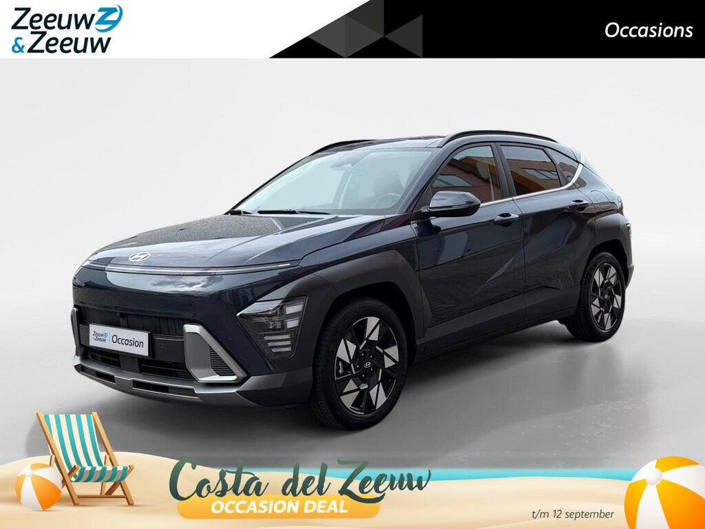 Hyundai Kona 1.6 GDI HEV Premium Sky | Schuif-kanteldak| Stoelverwarming/koeling| Lederen bekleding| Bose| Elektrische stoelen met geheugen|