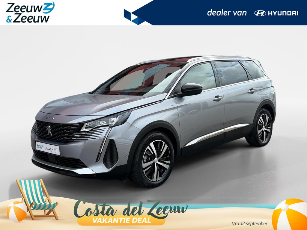 Peugeot 5008 1.2 Hybrid 136 GT 146PK AUTOMAAT | 7-persoons | Cruise Control | Climate Control | Schuif- kanteldak | 360 camera | Parkeersensoren rondom | BOM VOL MET OPTIES!!