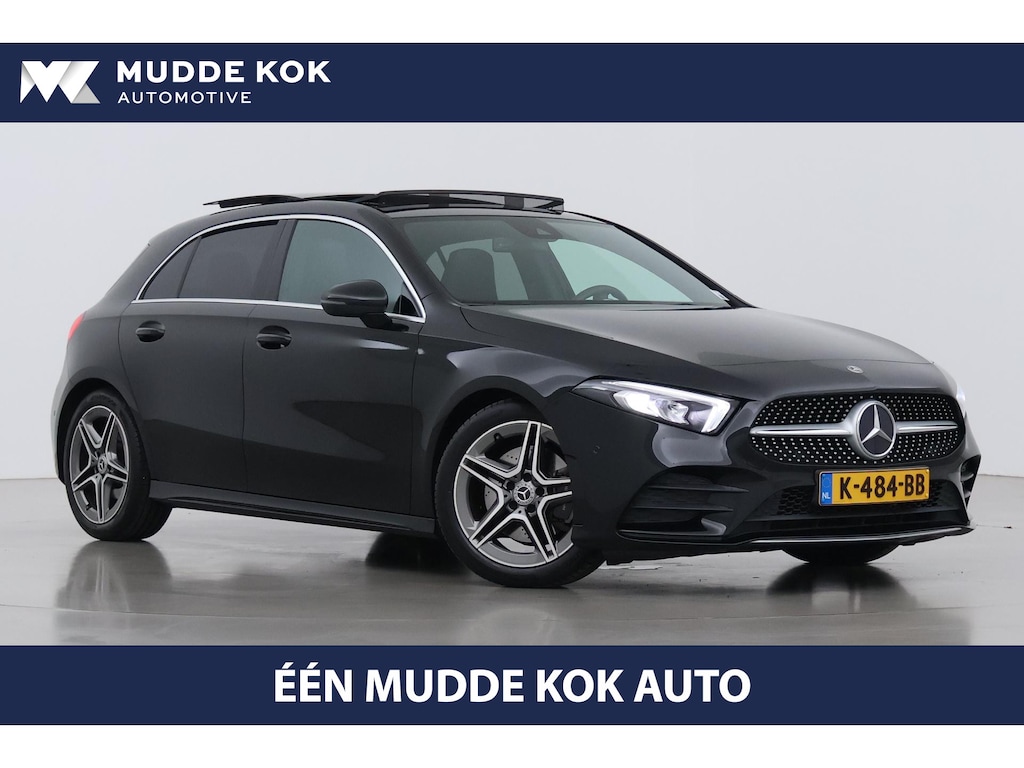 Mercedes-Benz A-klasse 220 Premium | Panoramadak | ACC | AMG Line | Stoelverwarming | 18” AMG | Getint Glas | Navigatie