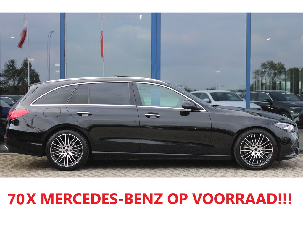 Mercedes-Benz C-klasse Estate 200 AUT9 Luxury Line PANORAMADAK LEDER MEMORY BURMESTER KEY-LESS GO 360-CAMERA