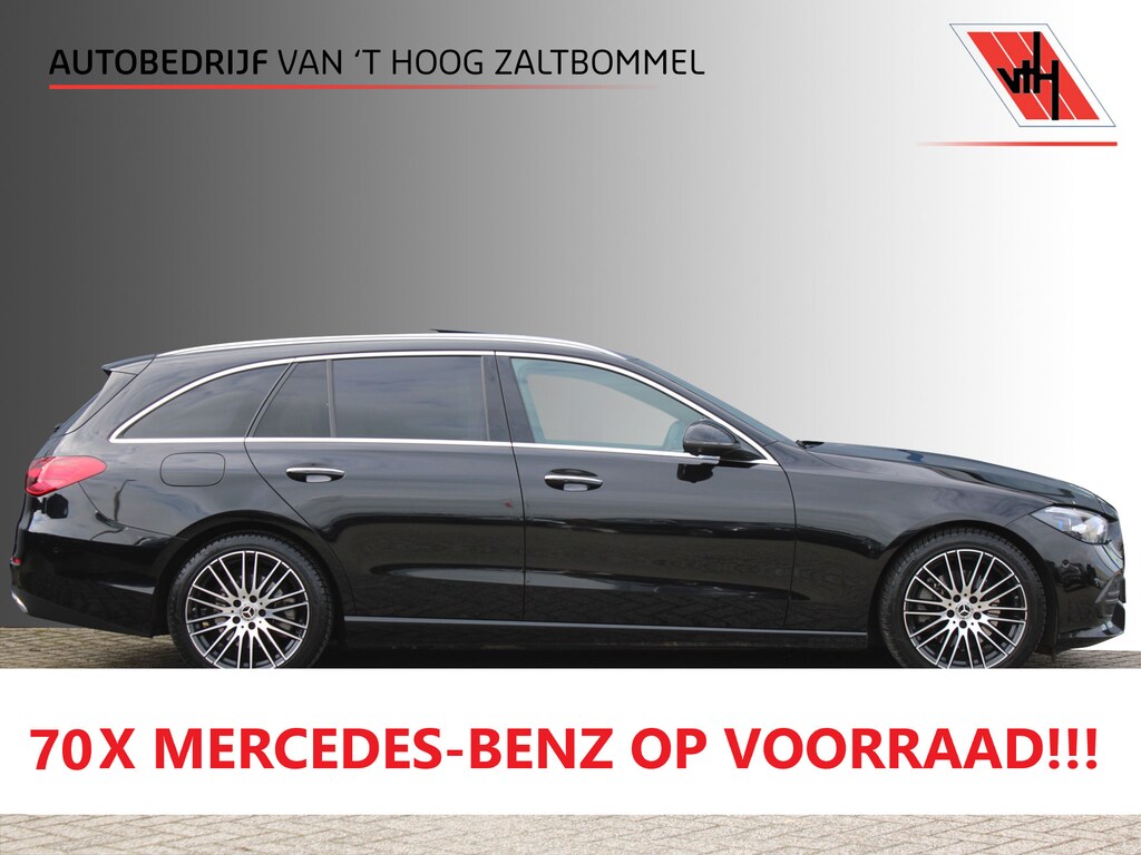 Mercedes-Benz C-klasse Estate 200 AUT9 Luxury Line PANORAMADAK LEDER MEMORY BURMESTER KEY-LESS GO 360-CAMERA