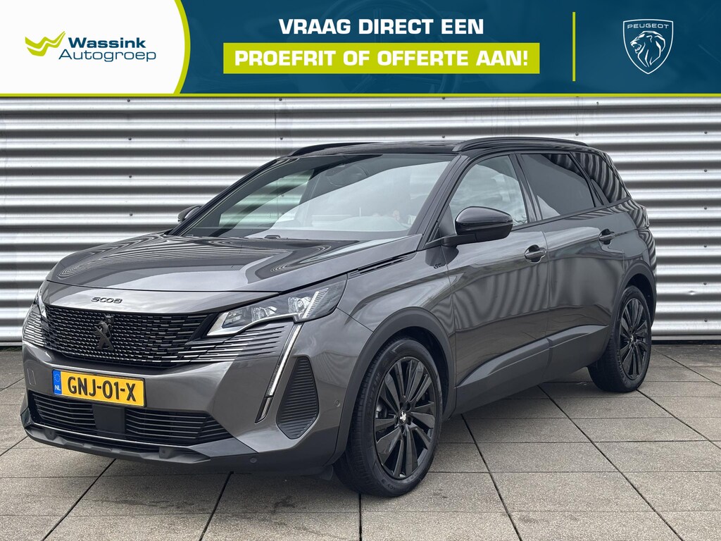 Peugeot 5008 1.2 Hybrid 136 GT | 7 Persoons | Adaptive Cruise Control | Elektrische Stoel met Geheugenfunctie | Schuif/Kanteldak | Navigatie | Camera