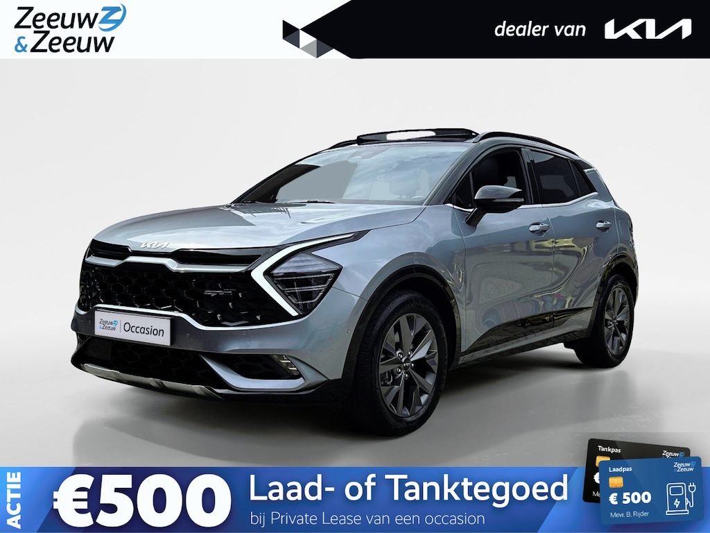 Kia Sportage 1.6 T-GDi Hybrid GT-PlusLine | Apple Carplay / Android Auto | Navigatiesysteem | Elektrisch verstelbare Voorstoelen | Bestuurdersstoel Met geheugen | Stoelverwarming + Stoelkoeling | Stuurverwarming | Elektrisch Bedienbaar Schuif / Kanteldak | Elektrisch Bedienbare Achterklep | Licht + Regensensor | Cruise Control Adaptief | 18"Lichtmetalen Velgen