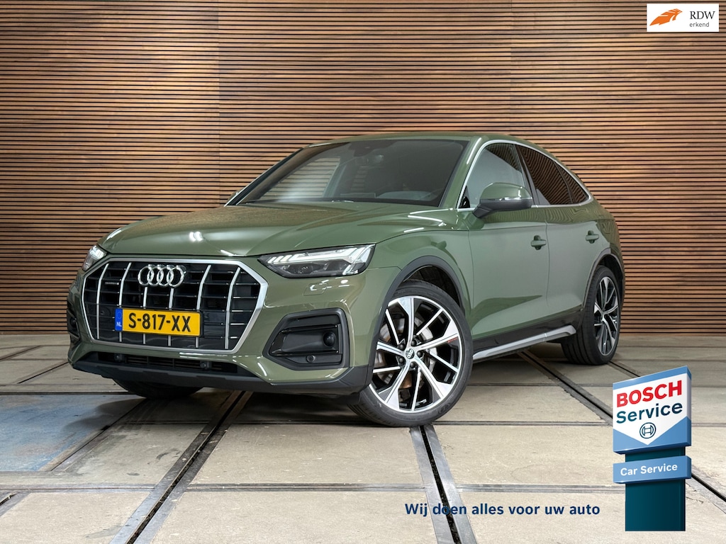 Audi Q5 Sportback 50 TFSI e S-line edition | Luchtvering | District Green | Ambient | Matrix-LED / OLED | Business-Pack | CarPlay