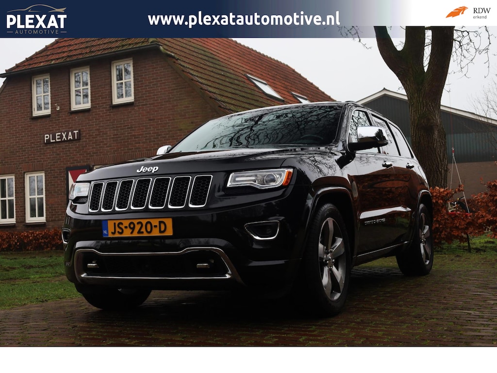 Jeep Grand Cherokee 3.6 Overland Aut. | Nieuw Model | Trekhaak | Full Led | Lederen Bekleding | Historie | Stoelverwarming | NAP |