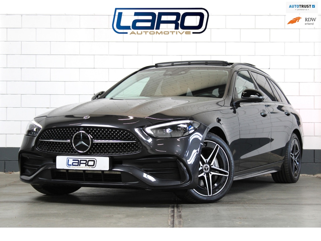 Mercedes-Benz C-klasse Estate 300 e AMG Line | Pano Memory Trekhaak Digital light 360 cam ACC Sfeer CarPlay