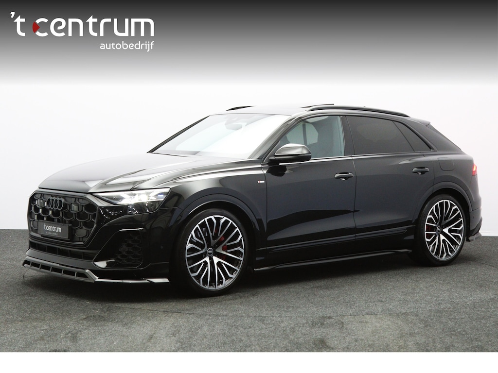 Audi Q8 60 TFSI e 490 PK Quattro S-Line Pro Line Competition PHEV, Panoramadak, Trekhaak, RS-Stoelen, Bang&Olufsen, Memory, Sfeerverlichting