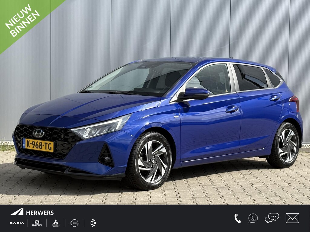 Hyundai i20 1.0 T-GDI Premium / Keyless entry / Climate control / Navigatie / Verwarmde stoelen + stuurwiel / Apple carplay/Android Auto / Trekhaak geremd 1.110 kg /