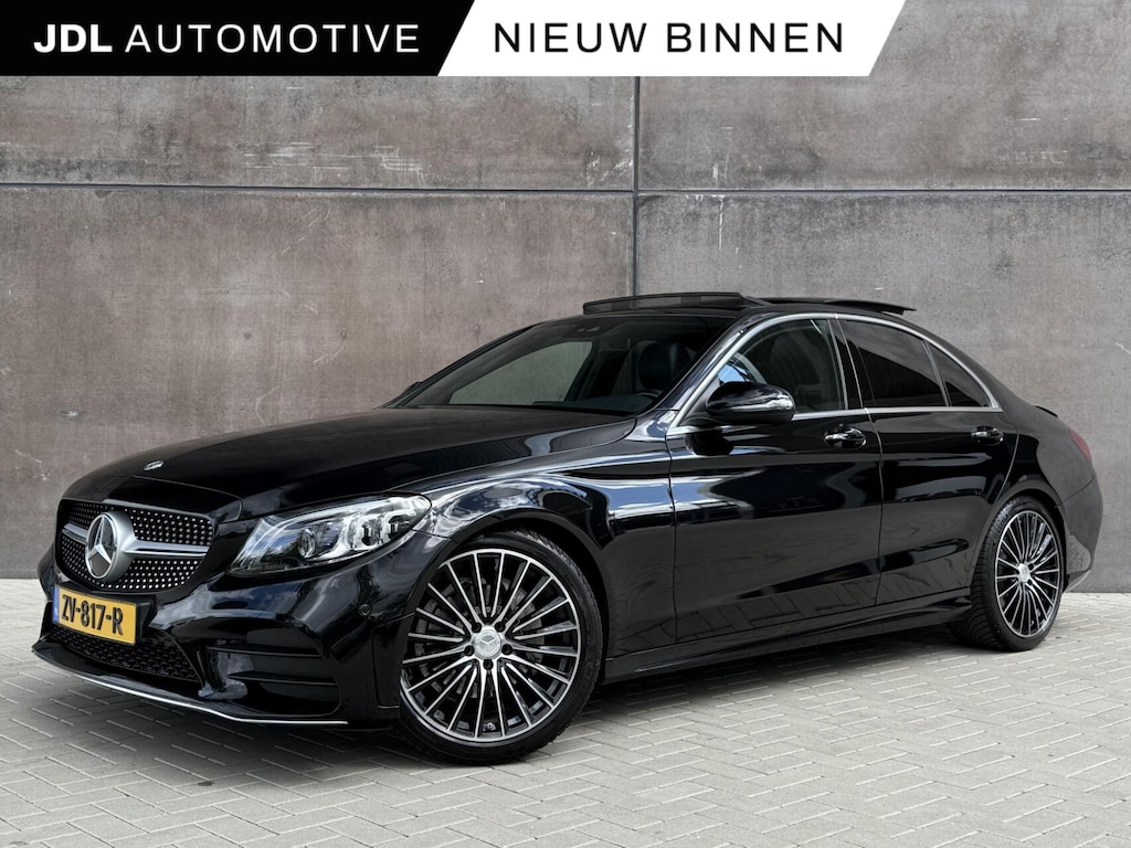 Mercedes-Benz C-klasse 200 Business Solution AMG | Trekhaak | Panoramadak | CarPlay | Leder | Elektrische stoelen |