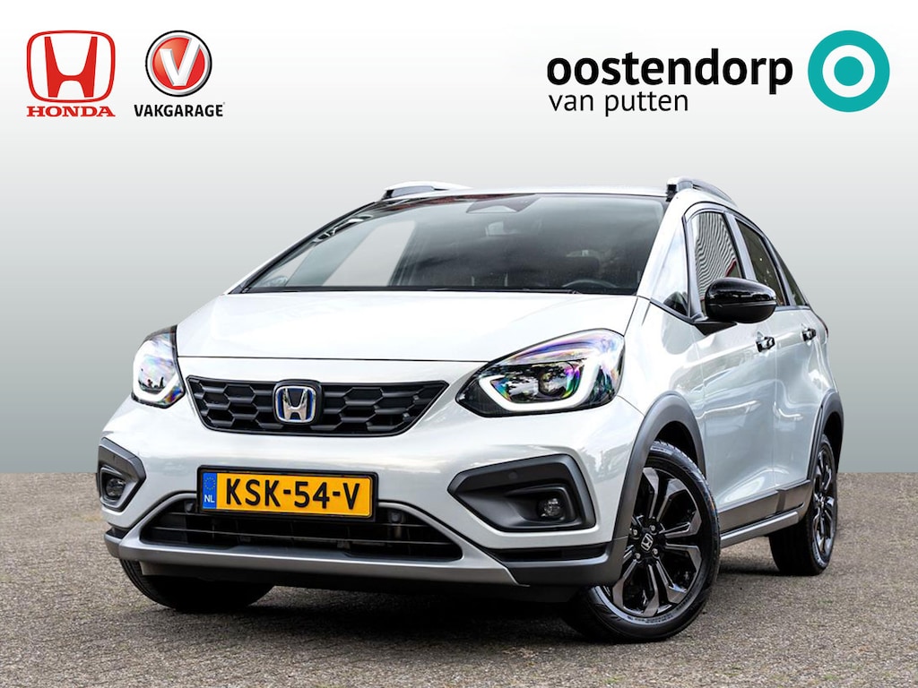 Honda Jazz 1.5 Full Hybrid Advance Crosstar automaat | Facelift | Stoelverwarming | Camera | Navigatie | PDC v/a | Adaptieve Cruise | Carplay | Stuurverw.