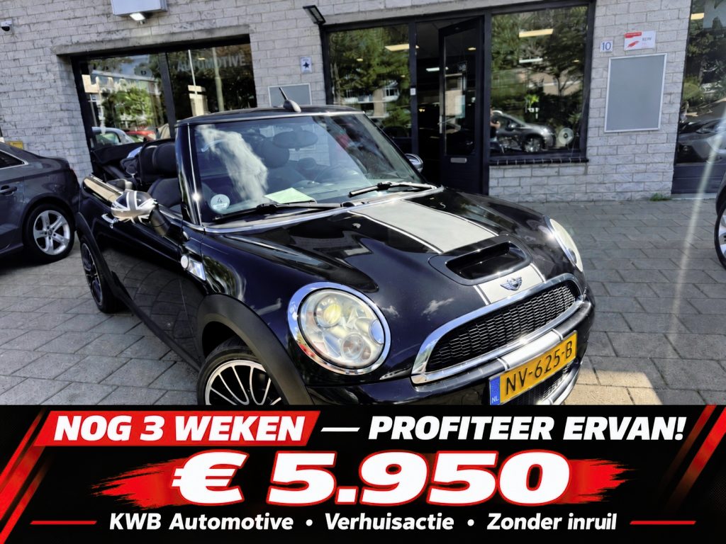 MINI John Cooper Works Cabrio 1.6 S JCW Origineel | Leer | Navigatie Uniek