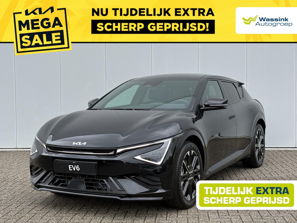 Kia EV6 GT-Line Business Edition 84 kWh VOORDEEL | Memory Seats | Stoelventilatie | Stoel- en Stuurwielverwarming | Elektrisch Verstelbare Stoelen | Adaptive Cruise | Camera | Alcantara Interior | Carplay |
