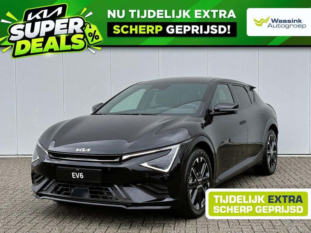 Kia EV6 GT-Line Business Edition 84 kWh VOORDEEL | Memory Seats | Stoelventilatie | Stoel- en Stuurwielverwarming | Elektrisch Verstelbare Stoelen | Adaptive Cruise | Camera | Alcantara Interior | Carplay |