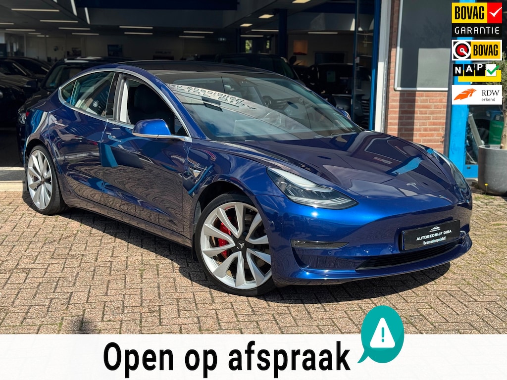 Tesla Model 3 Performance AWD 75 kWh 2019 AUT NAVI BTW NAP!